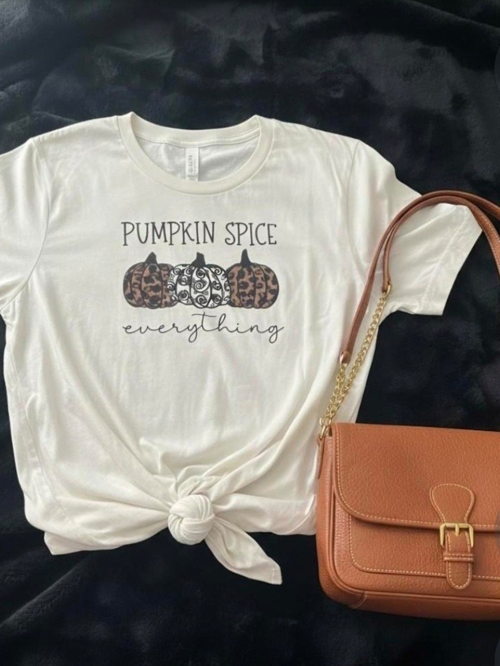 White Pumpkin Spice Everything Graphic Tee - Women's Short Sleeve